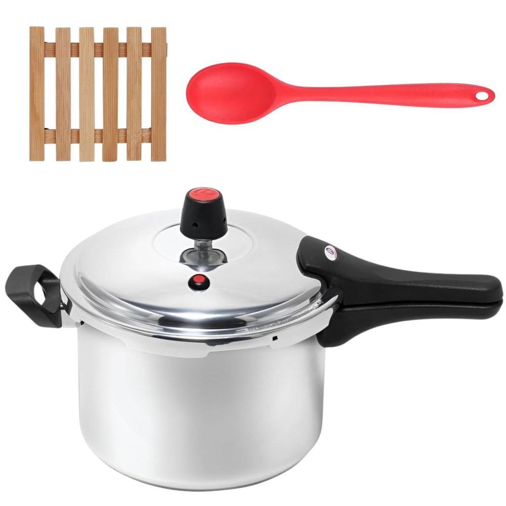 Panela Pressão 4,5L Fechamento Externo + Descanso + Colher