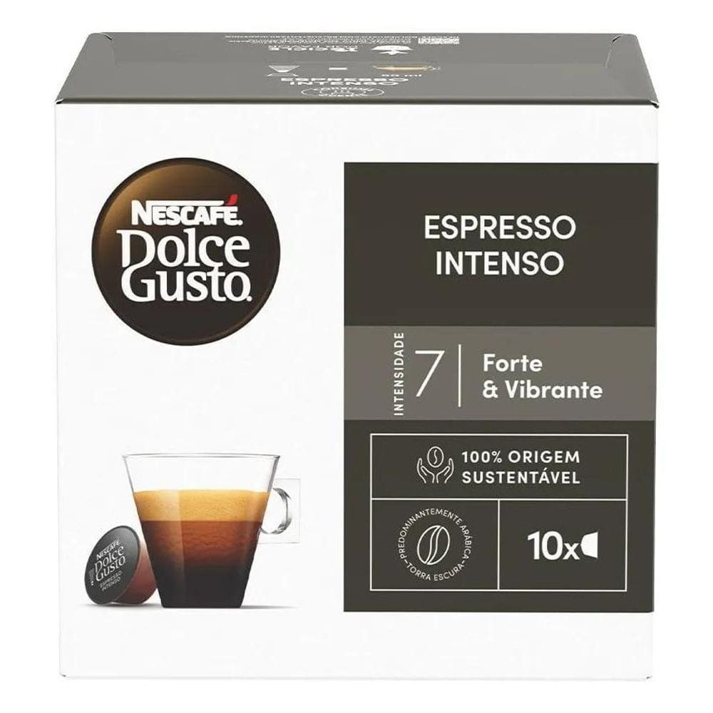 5X Café Em Cápsula Nescafé Espresso Intenso 10 Cápsulas