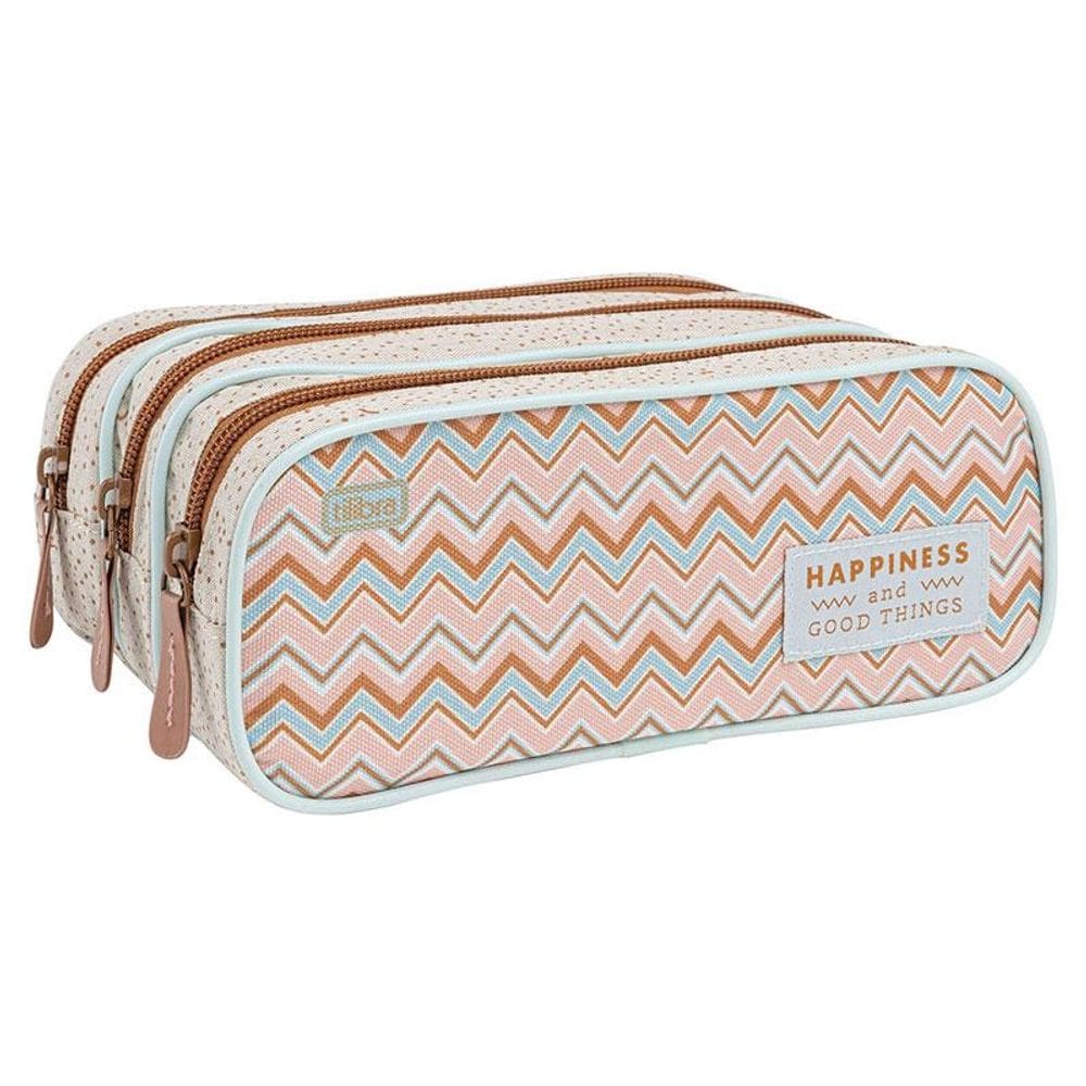 Estojo Escolar Infantil Triplo Académie Sunshine - Tilibra