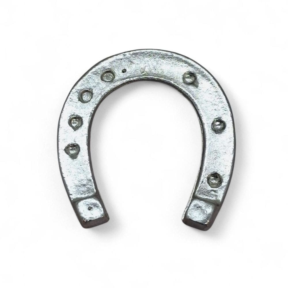 Kit 12 Pingentes Ferradura Ogum Prata em Metal Proteção 5 cm