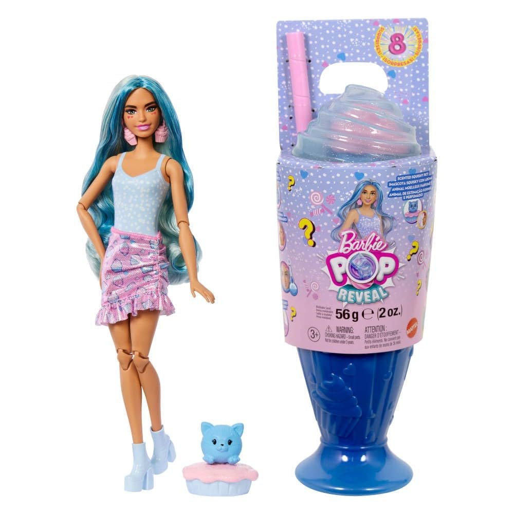 Boneca moderna Barbie Pop Reveal Treat Series com 8 surpresas