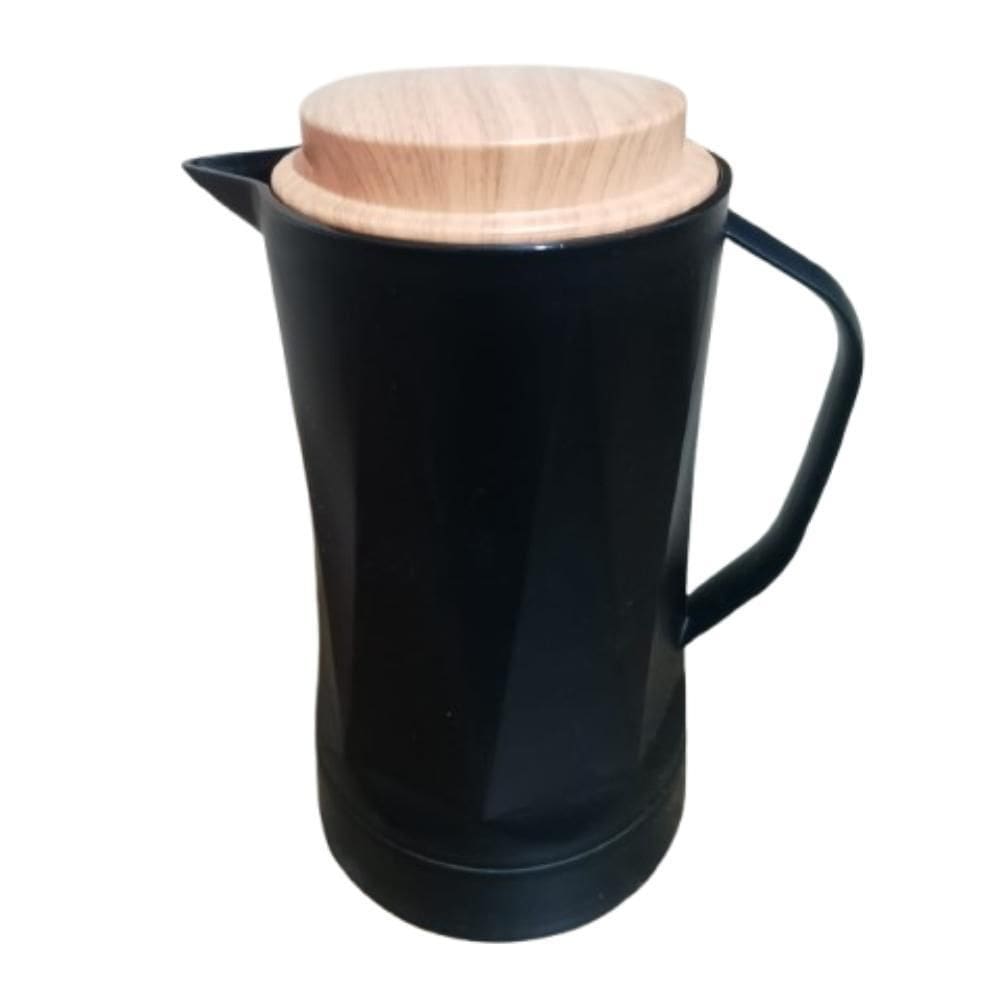 Garrafa Térmica 1Litro Preta Garrafa De Cafe Chá