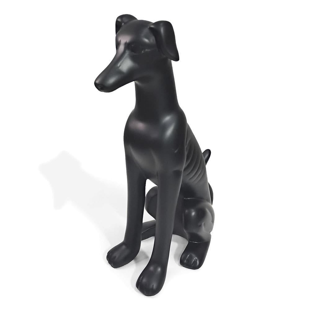 Escultura Cachorro Galgo Inglês Decorativo em Poliresina 29x20cm