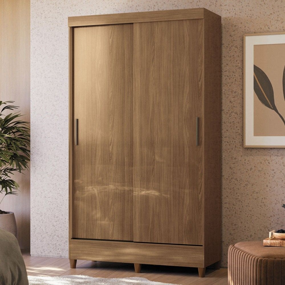 Guarda-Roupa Solteiro Fit 2 Portas 2 Gavetas Jequitiba - Santos Andirá