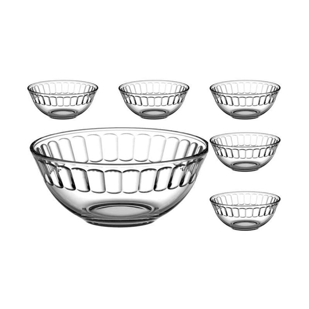 Jogo Com 06 Bowl Carmine De Vidro Transparente 350Ml