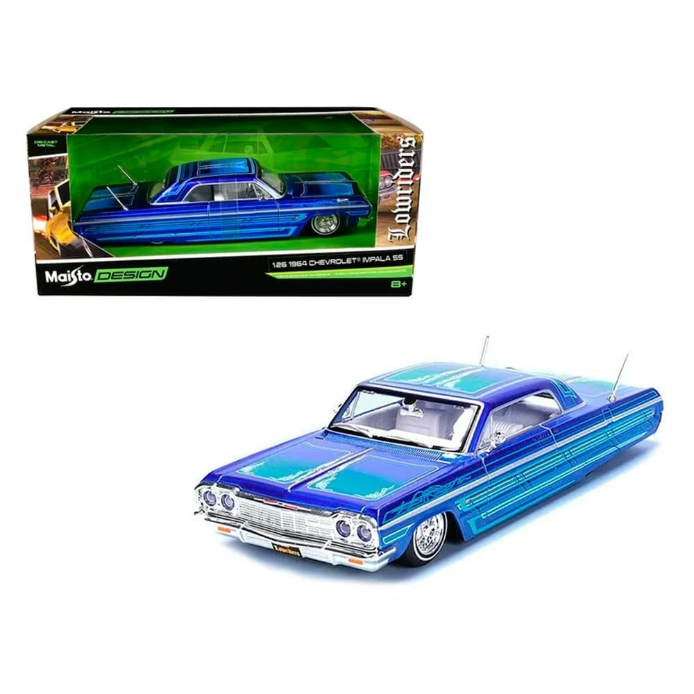 Miniatura Carro 64 Chevrolet Impala SS Lowriders 1:24 Maisto