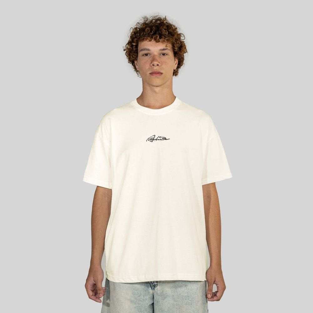 Camiseta Alive Clássica Crazy Off White