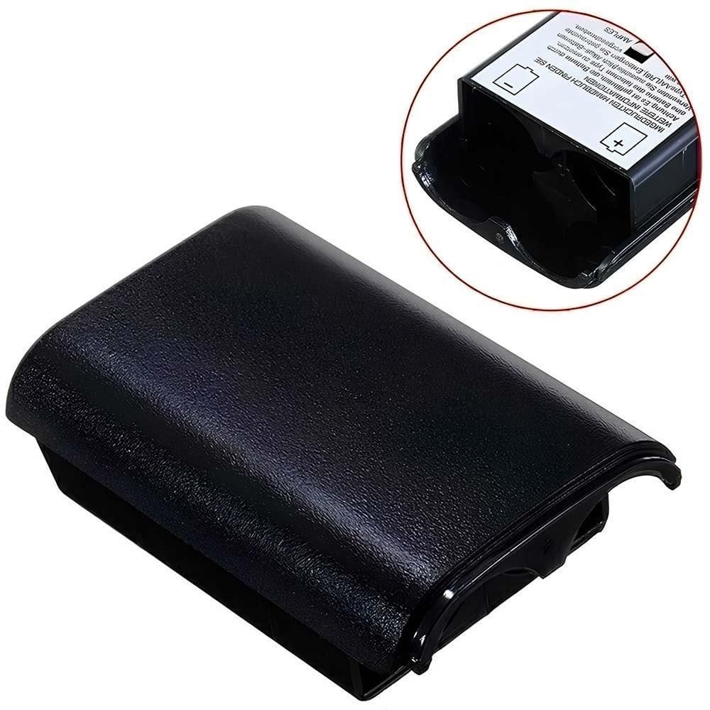 Suporte Tampa Porta Pilhas Preto Para Controle Xbox 360