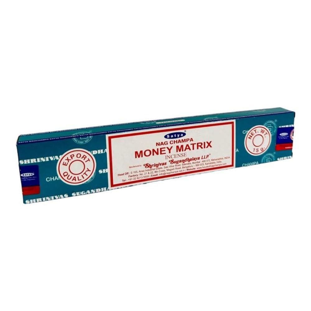 Incenso Massala Satya Atrai Dinheiro Felicidade 12 Varetas
