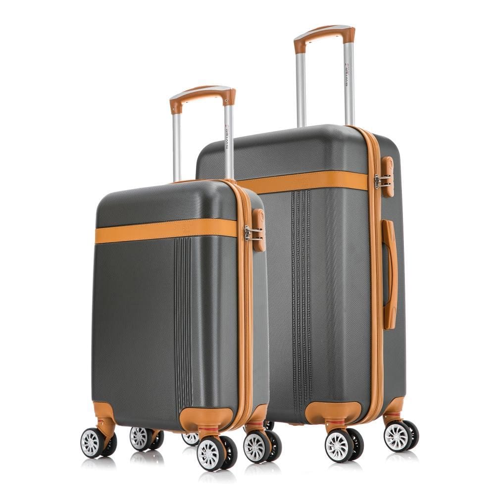 Kit malas de viagem 10kg e 23kg grafite Bruges Swiss Move