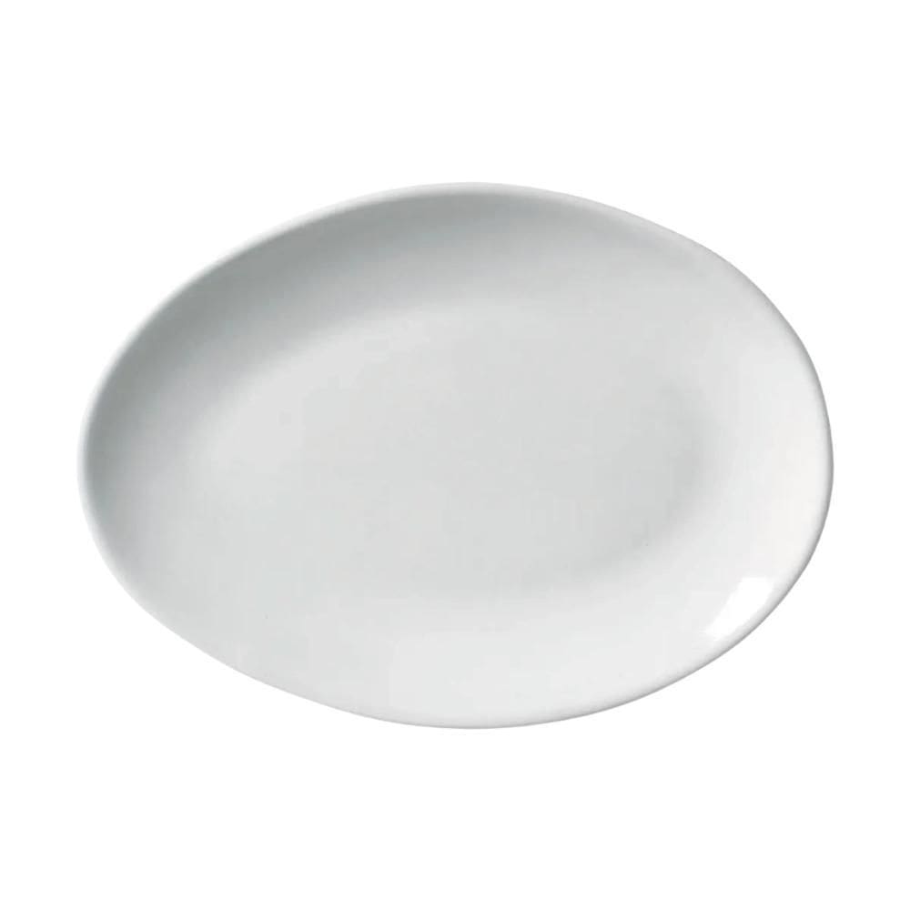 Prato Raso Jantar 31Cm Oval Orgânico New White Porto Brasil