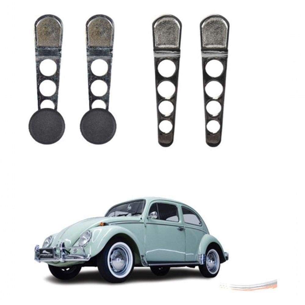 Kit Completo Manivela E Maçaneta Intern Cromado Fusca Até 70 [f103]