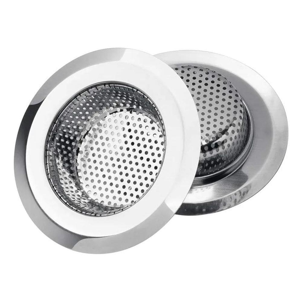 2X Ralo Para Pia Com Bordas Peneira 9 Cm Pratico