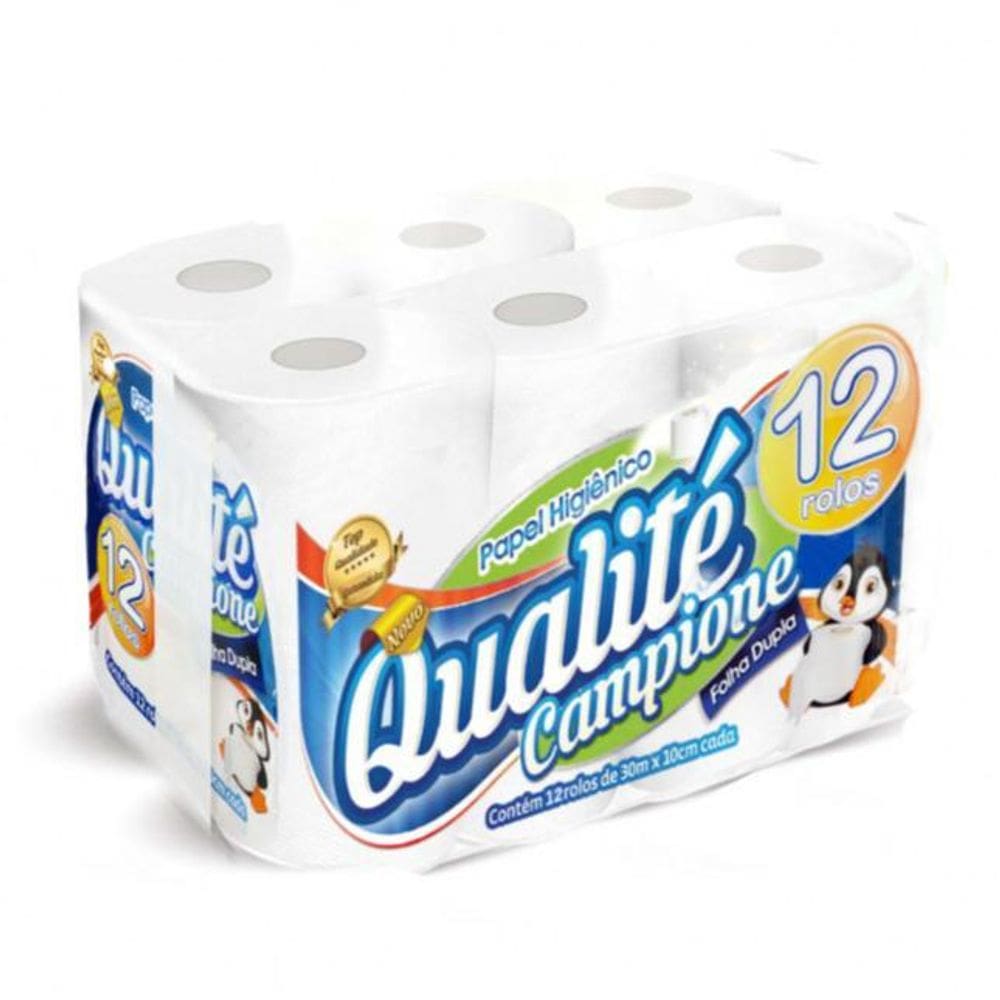 Papel Hig. Branco F. Dupla 30M C/12 Qualite