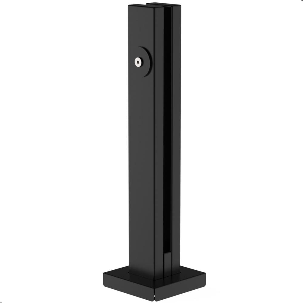 Kit 10 Torre Guarda Corpo Coluna Pinça Preto 30cm Para Vidro