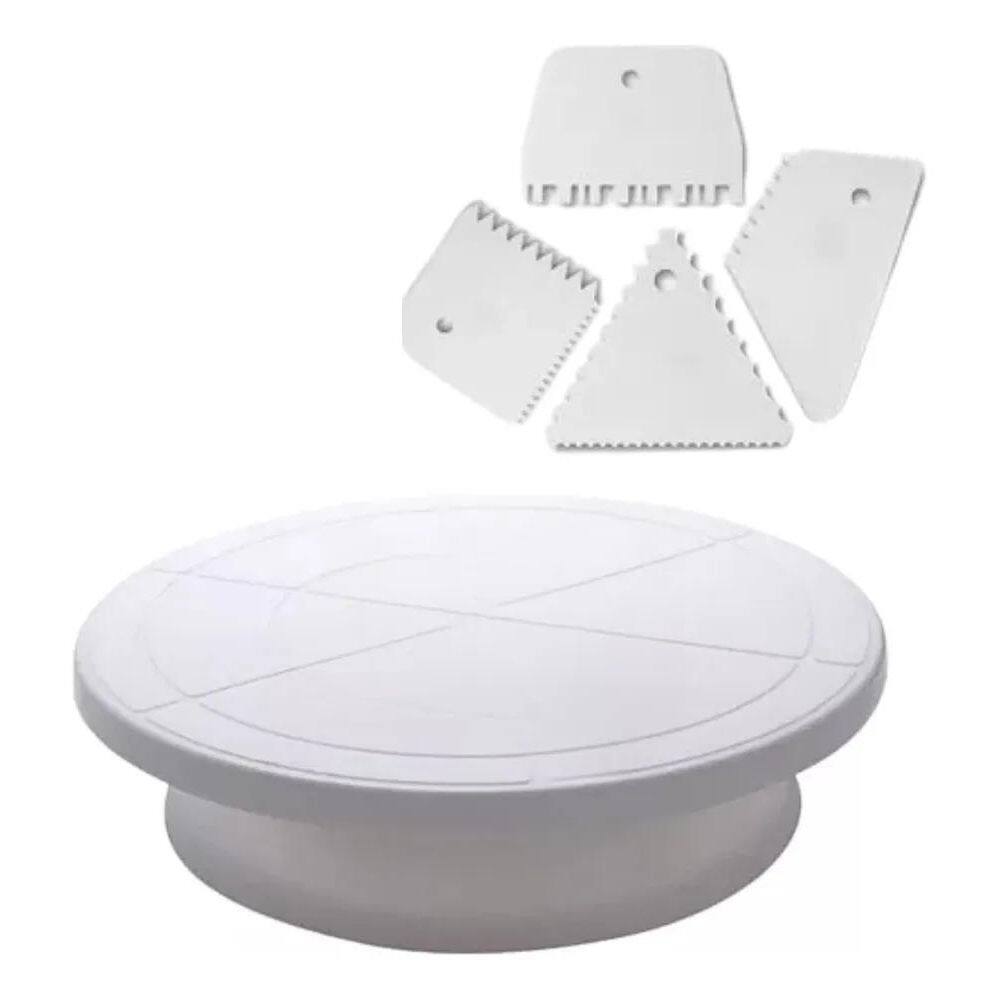 2X Bailarina Para Bolos Prato Giratorio Espatulas De Confei