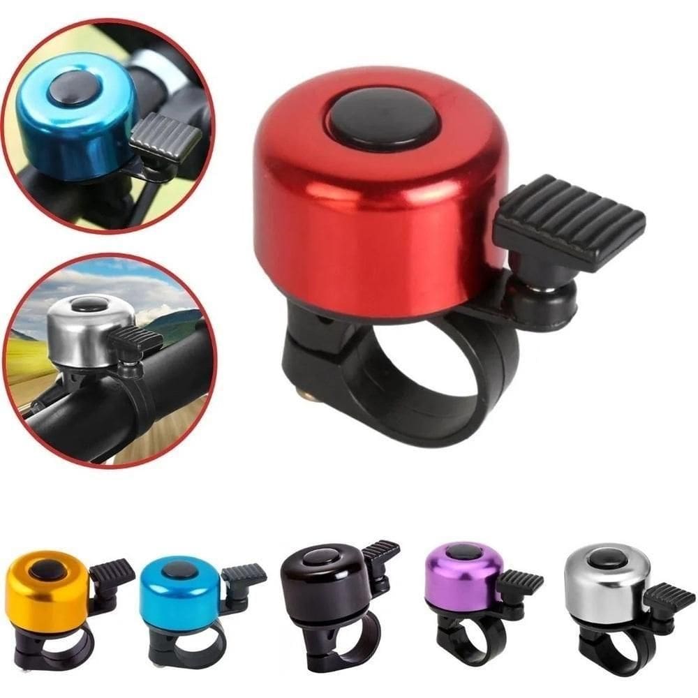 Buzina Bike Campainha Bicicleta Trim Trim Retro Sino Adulto Infantil Antiga Classica Em Aço Cor:prata;tamanho:u