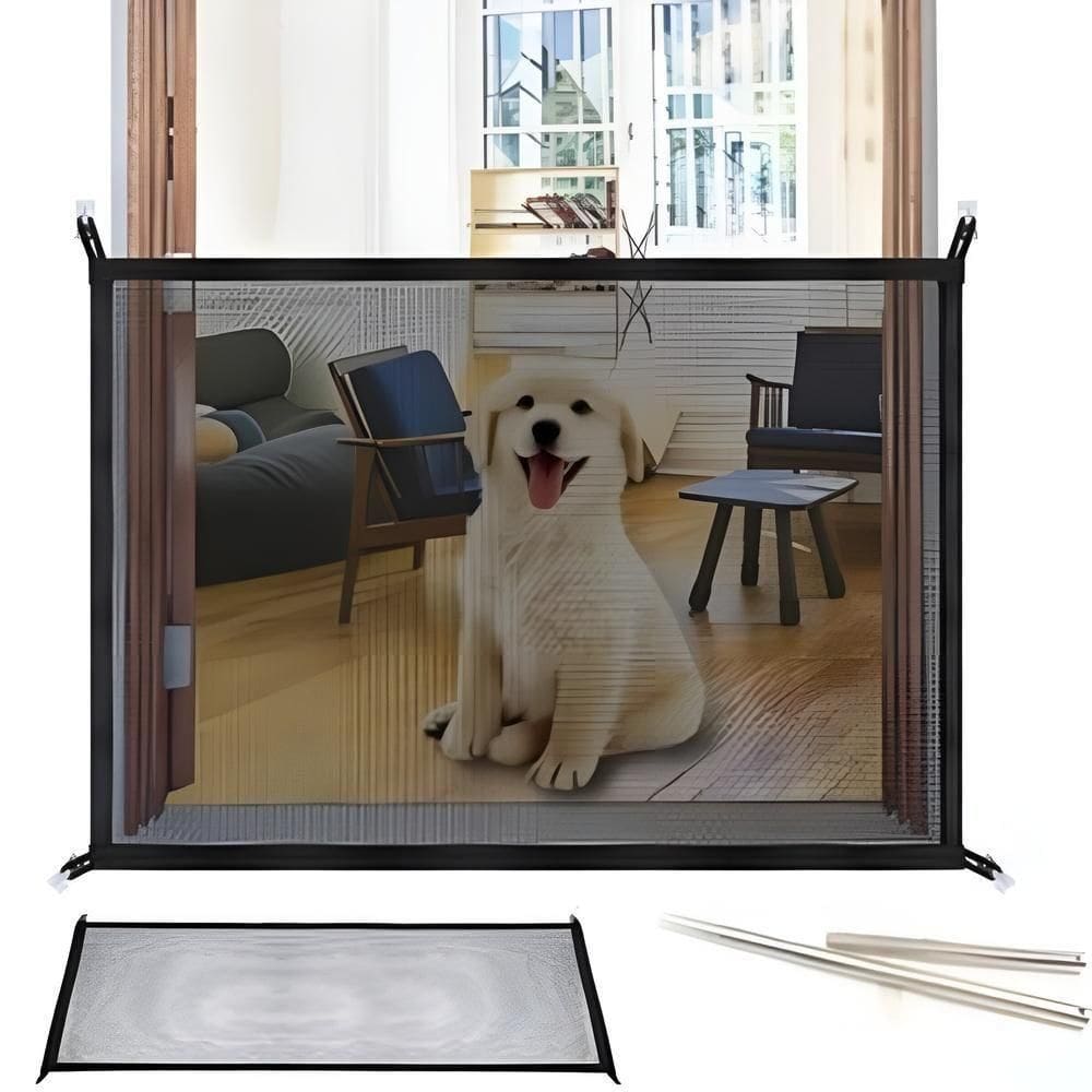 Grade Protecao Criança Bebe Cao Cachorro Expansiva Rede Dobravel Portatil Portao Segurança Tela Em Nylon Sem Furos Escad