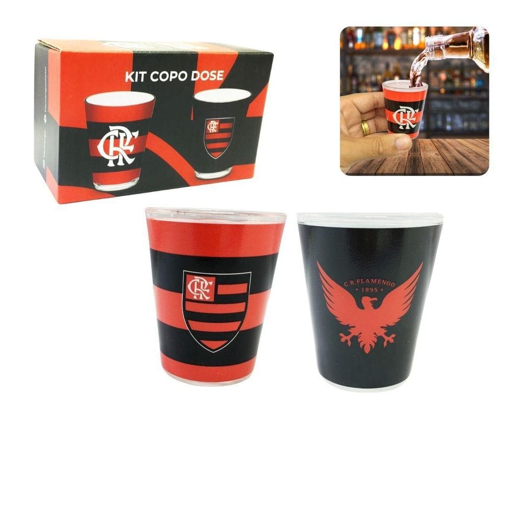 Kit 2Un Copo Vidro Dose Shot 60Ml Pinga Cachaça Tequila Time