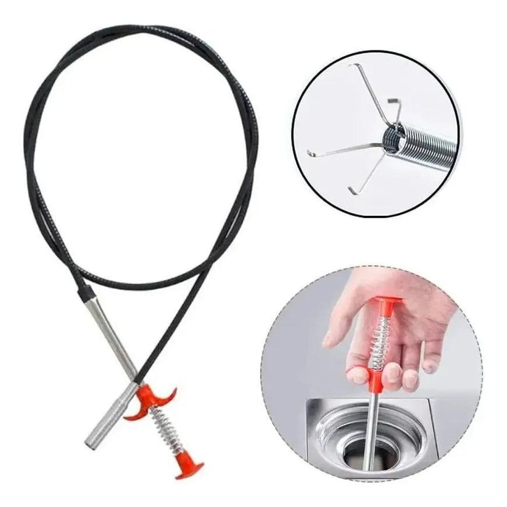 2X Desentupidor Limpador Pegador Garras Para Pias Ralos Cano