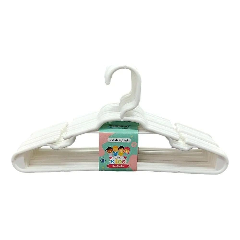 2X Kit 20 Unidades Cabides Infantis Roupa Infantil Bebê Cor