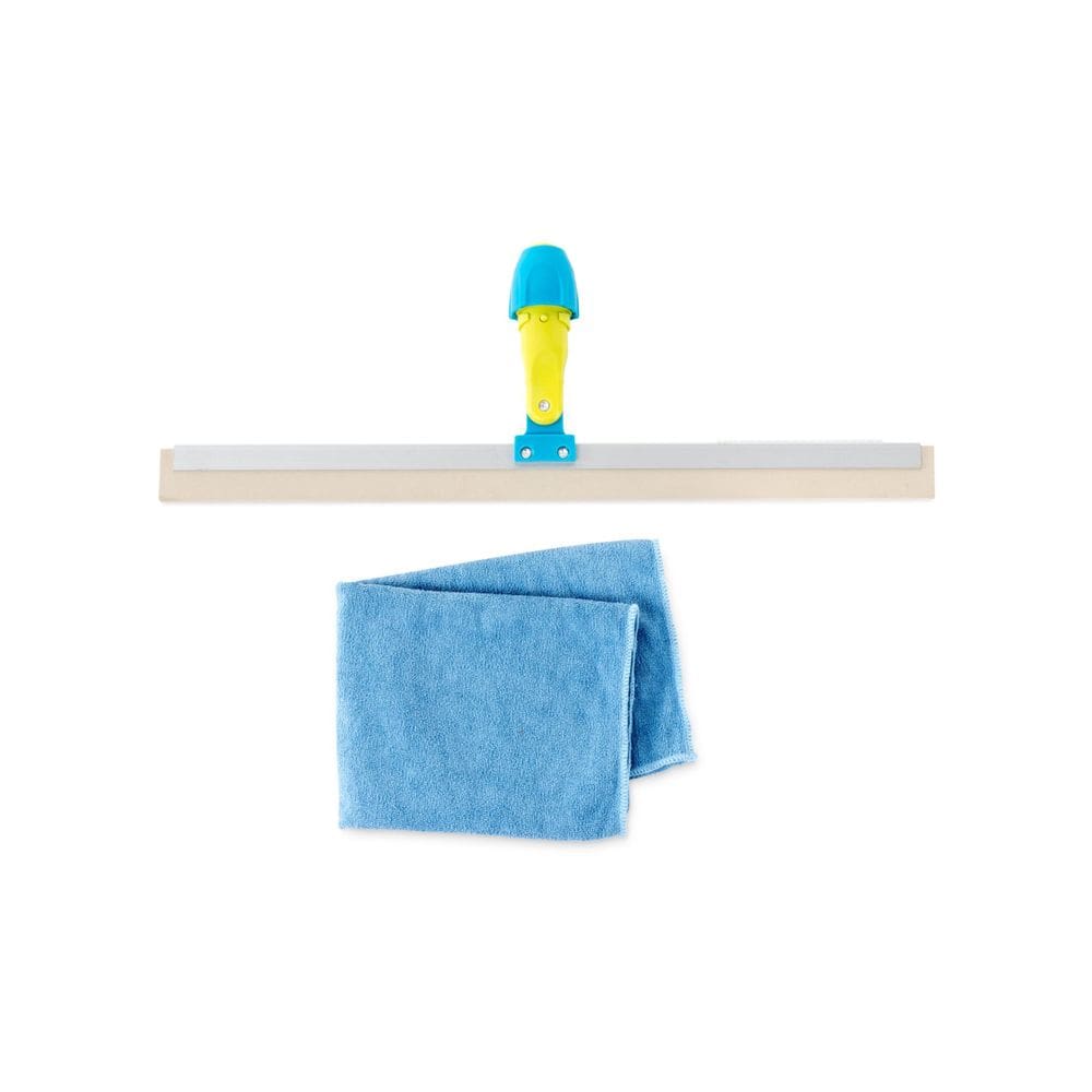 Kit Rodo De Borracha Flex 50Cm + Pano Microfibra 60X40