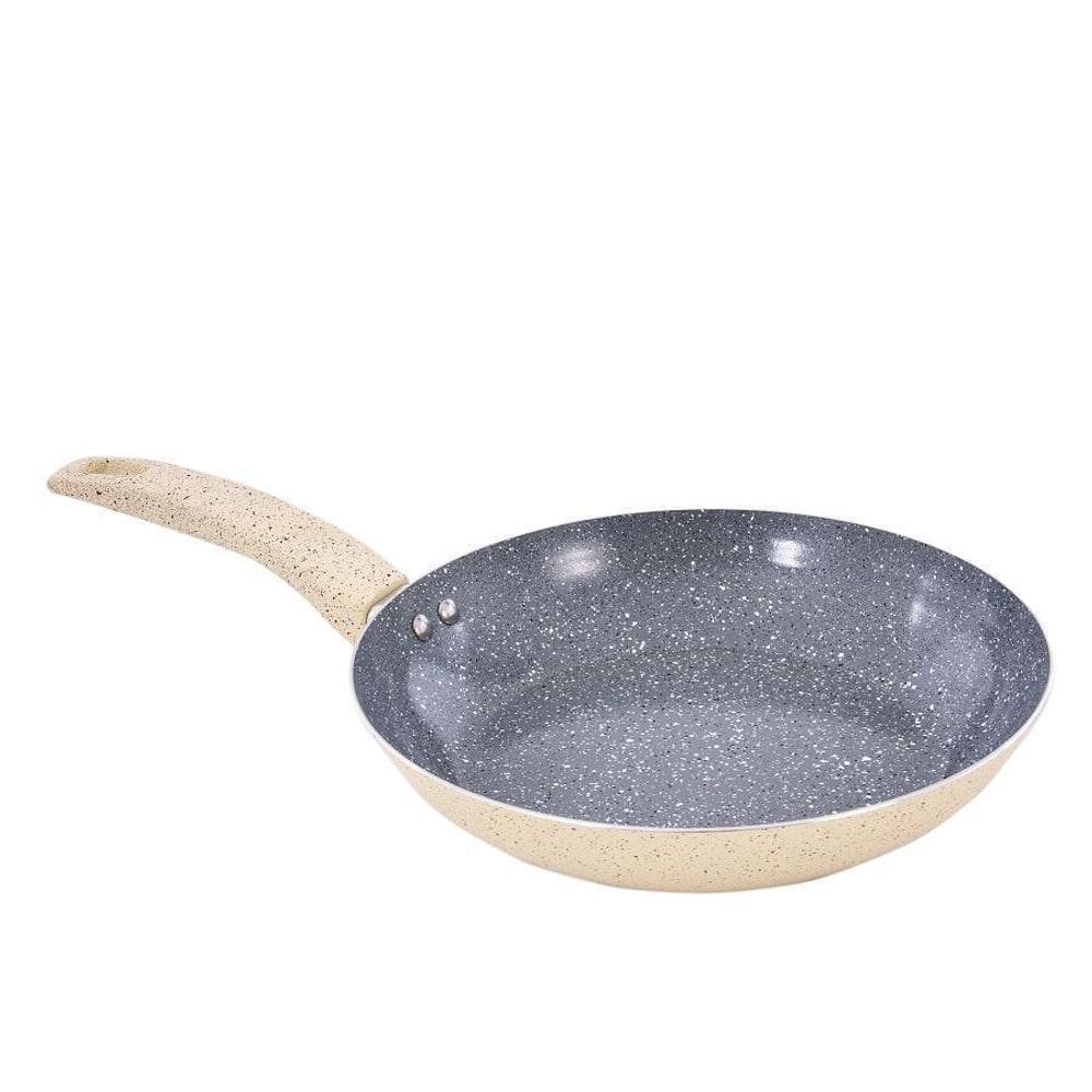 Frigideira De Alumínio Marble Bege 22X4Cm