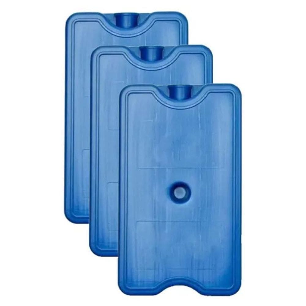 Gelox Kit 03 Placa Gelo Artificial Reutilizável Rígido 200