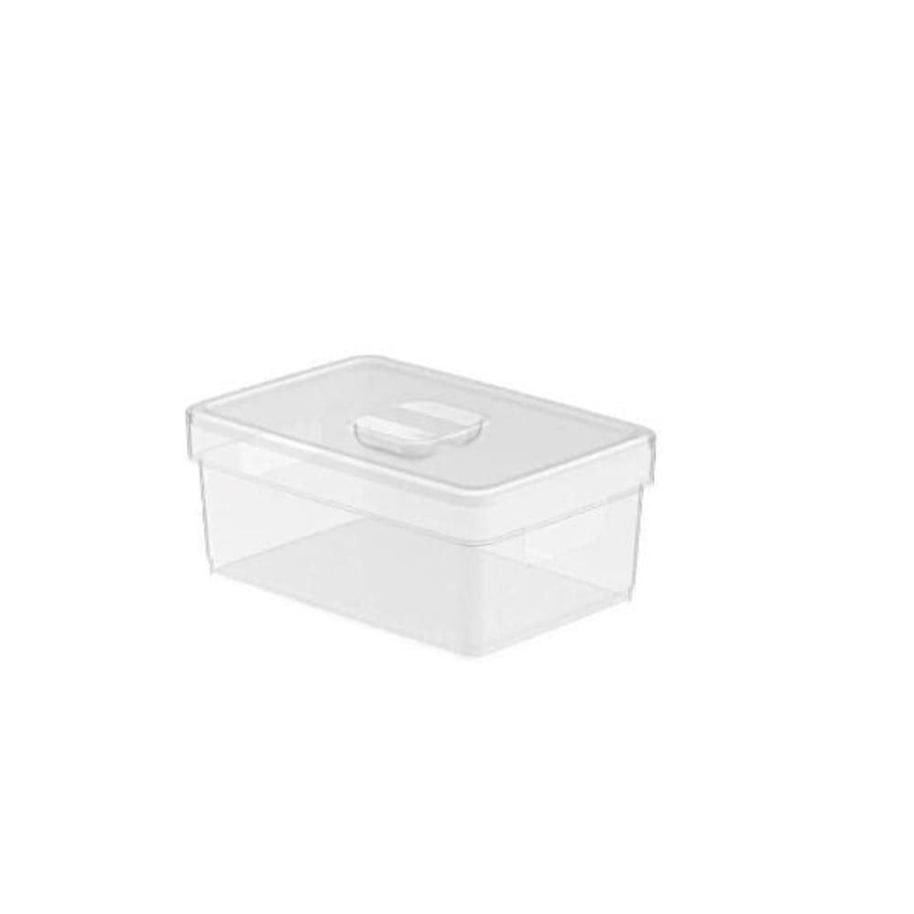 Caixa Organizadora Média Lisa Tampa 1,5 Litro Nt5020