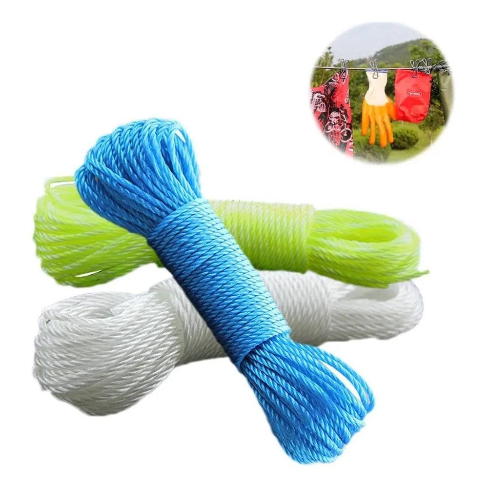 Corda Em Nylon 3Mm 15 Metros Para Varal De Casa Apartamento