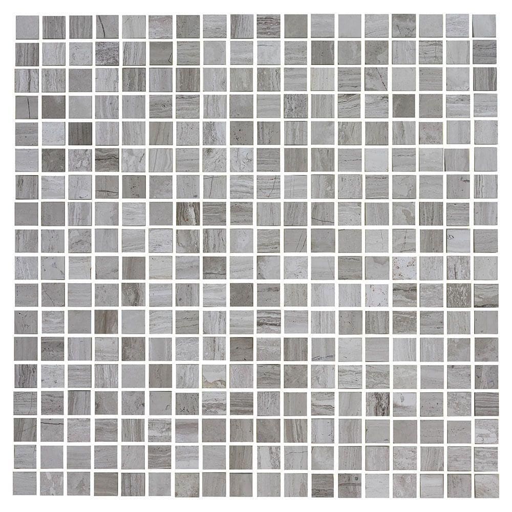 Pastilha De Pedra Natural Legno Grigio 1,5x1,5 Placa 30x30cm - 1314004005