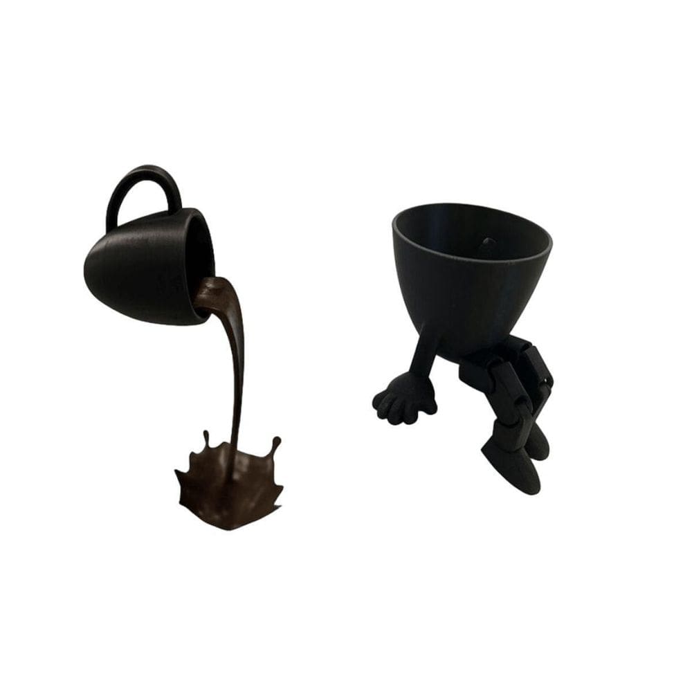 Kit 2 Xicaras Decorativas Flutuante Para Amantes De Café