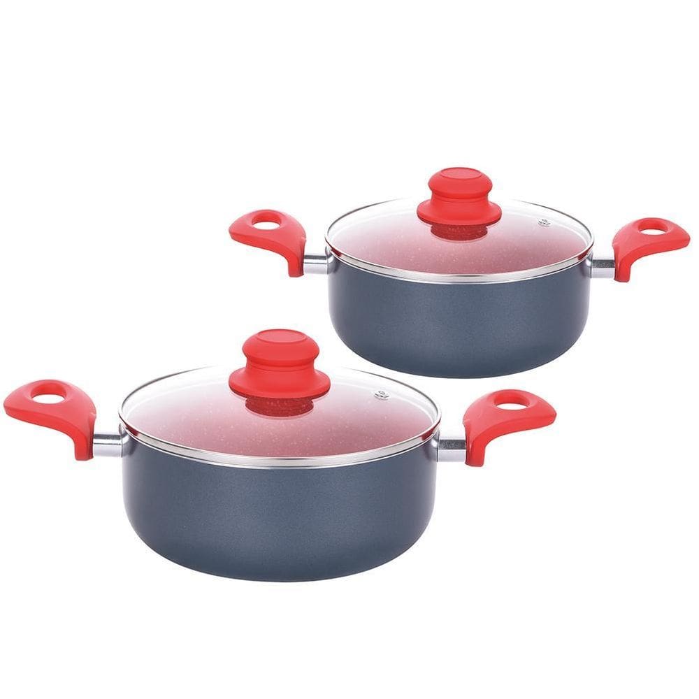 Kit 2 Caçarola Revestimento Cerâmico Onix 1.8Mm 22 E 24Cm