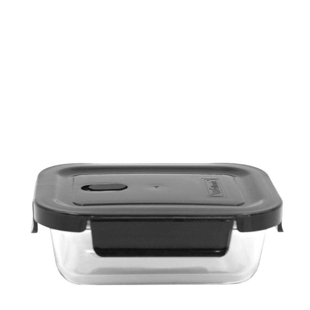 Pote Vidro Borossilicato 375Ml Retangular Hermético