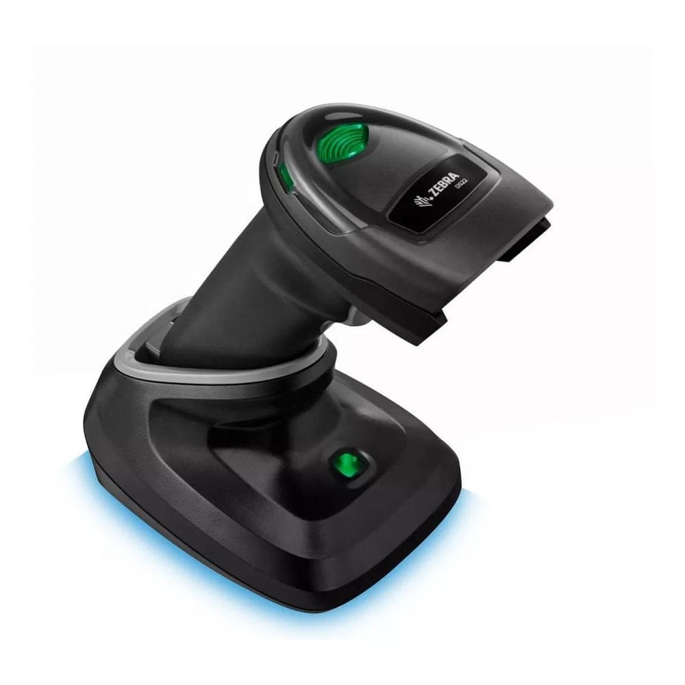 Leitor De Código Barras Zebra Ds2278 1D/2D Usb Sem Fio Berço