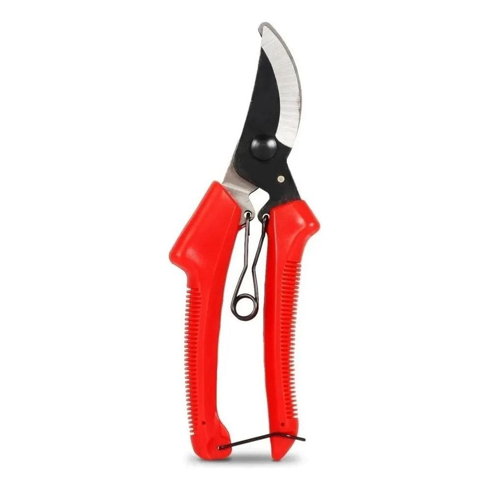 2X Alicate Tesoura Podadora Corte Jardinagem Cor Vermelho
