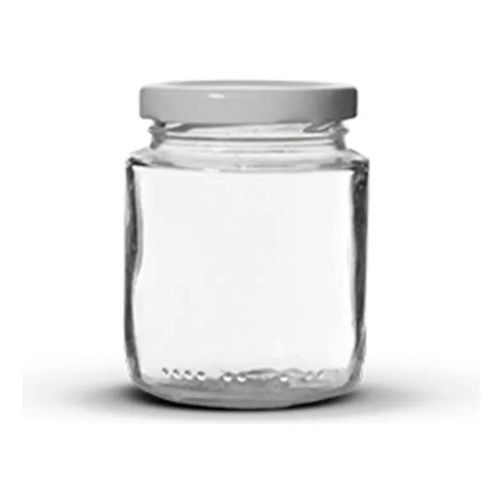 3X 24 Potes De Vidro Belém 240Ml Com Tampas Metálicas E Lacr