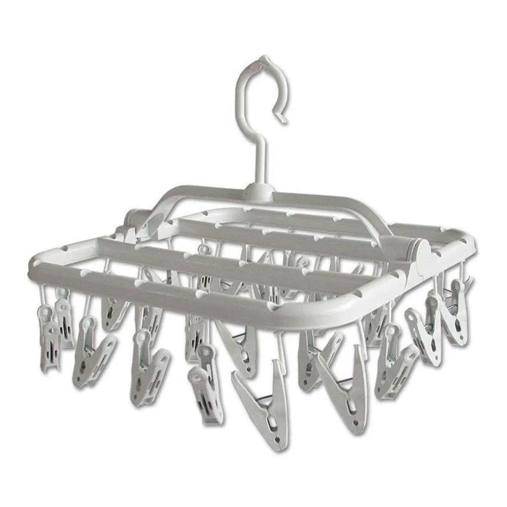 2X Varal Retratil Calcinha Cueca Meias Multiuso 26 Prendedor