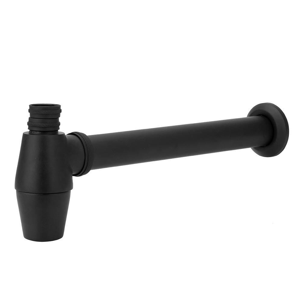 Sifão Pia Tanque Lavanderia Metal Black/Preto 1.1/4 X 2``