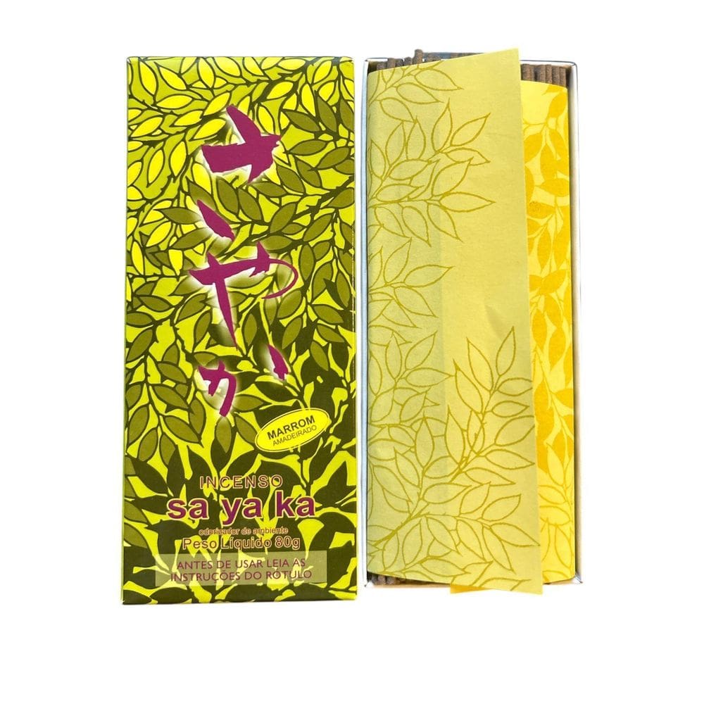 Incenso Senko Sayaka Marrom Amadeirado 80G Barao Kobo