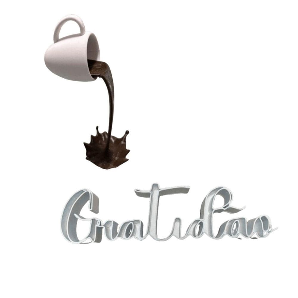 Kit 2 Xicaras Decorativas Flutuante Para Amantes De Café