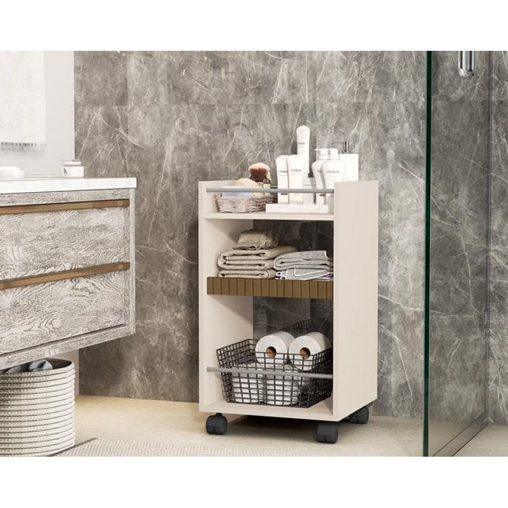 Prateleira Multiuso Organizador Amon Cor Perola Comprar