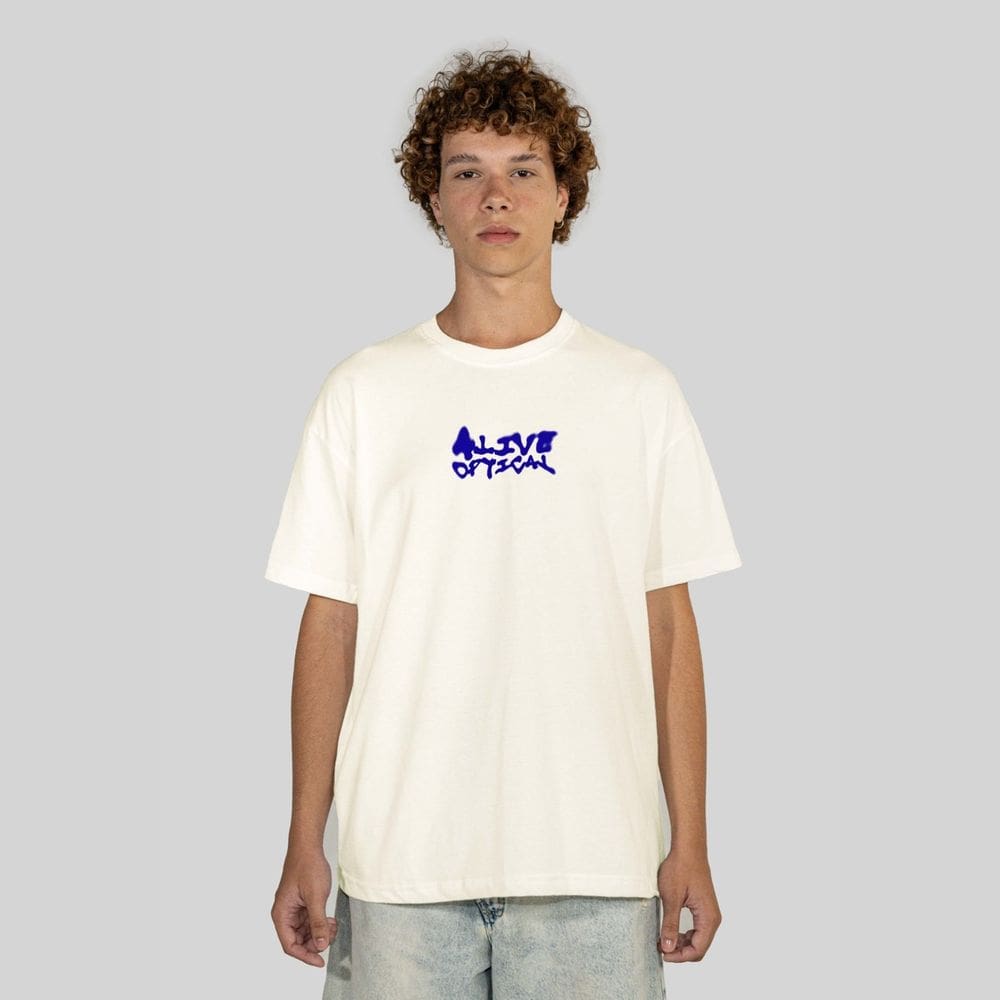 Camiseta Alive Clássica Optical Off White