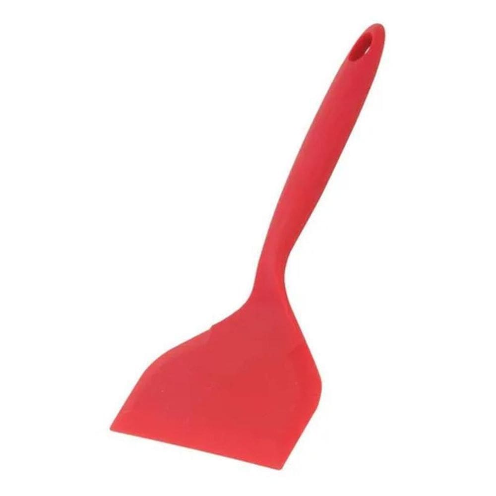 3X Espátula Larga Em Silicone Maciço Utensílios Cozinha