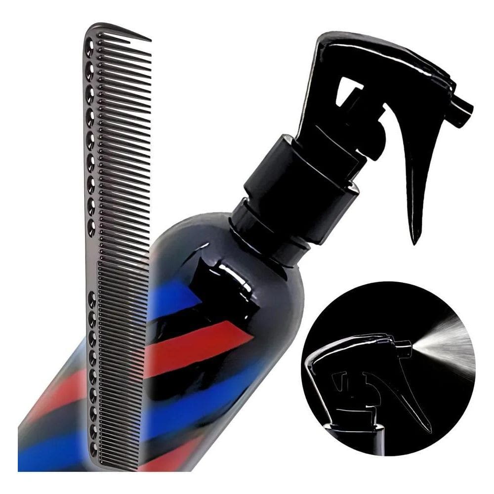 Borrifador Barbeiro Névoa 200Ml + Pente Carbono