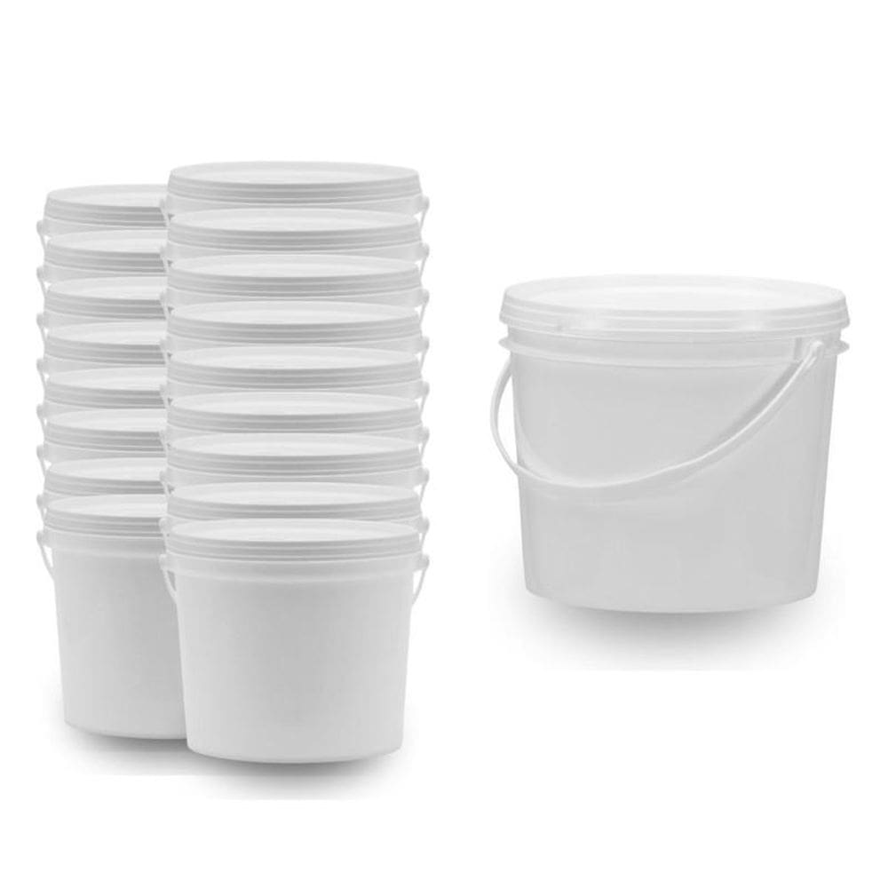 Balde Branco 1.8L Design Moderno 9 Pçs