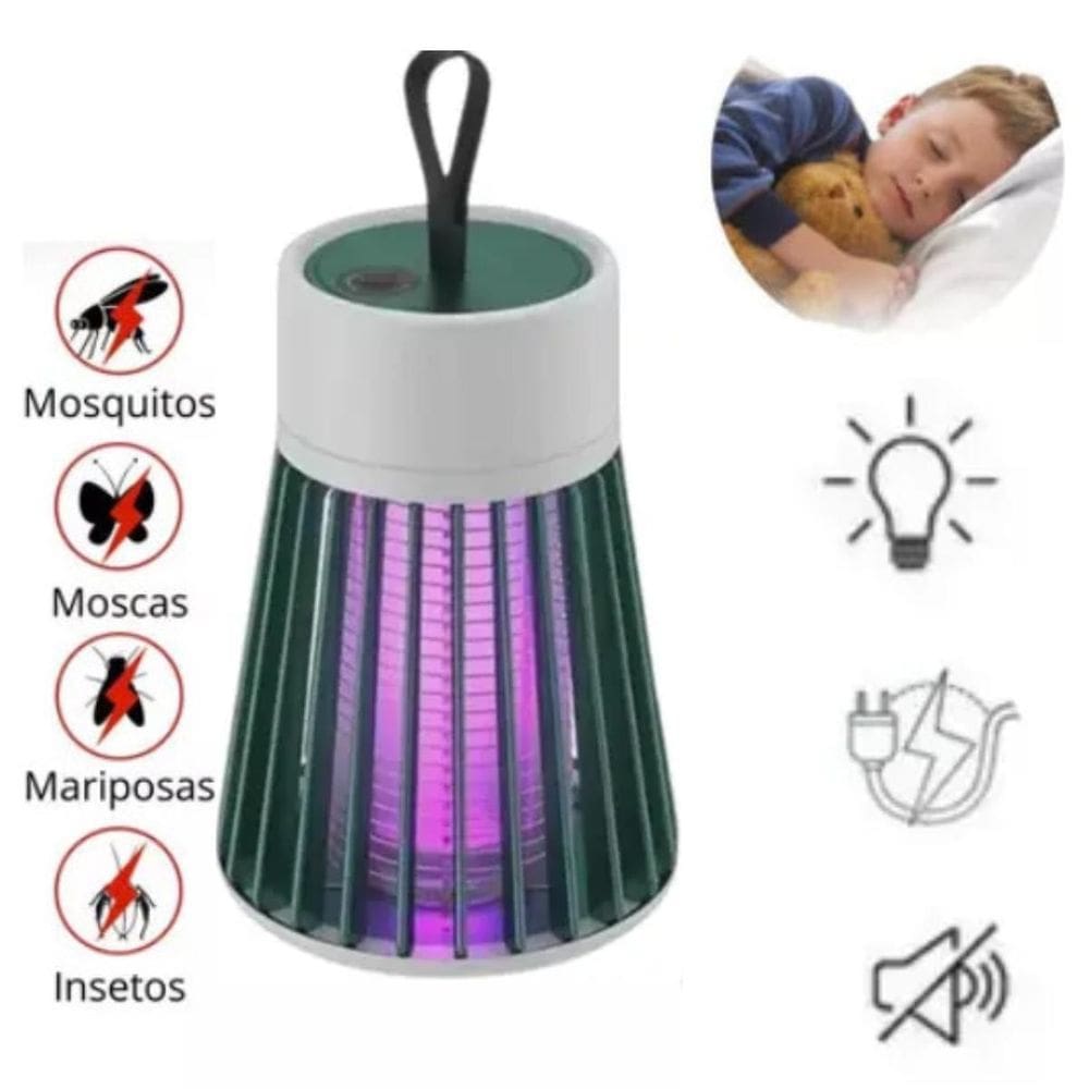 Armadilha Anti-Mosquito Usb Luz Uv Mata Pernilongos