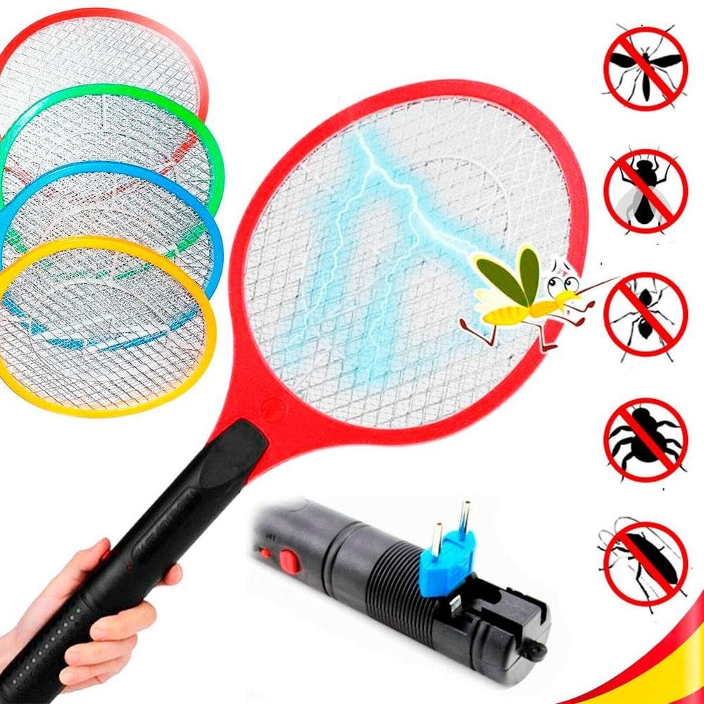 Raquete Elétrica Mata Mosquitos Pernilongos Sem Ruídos