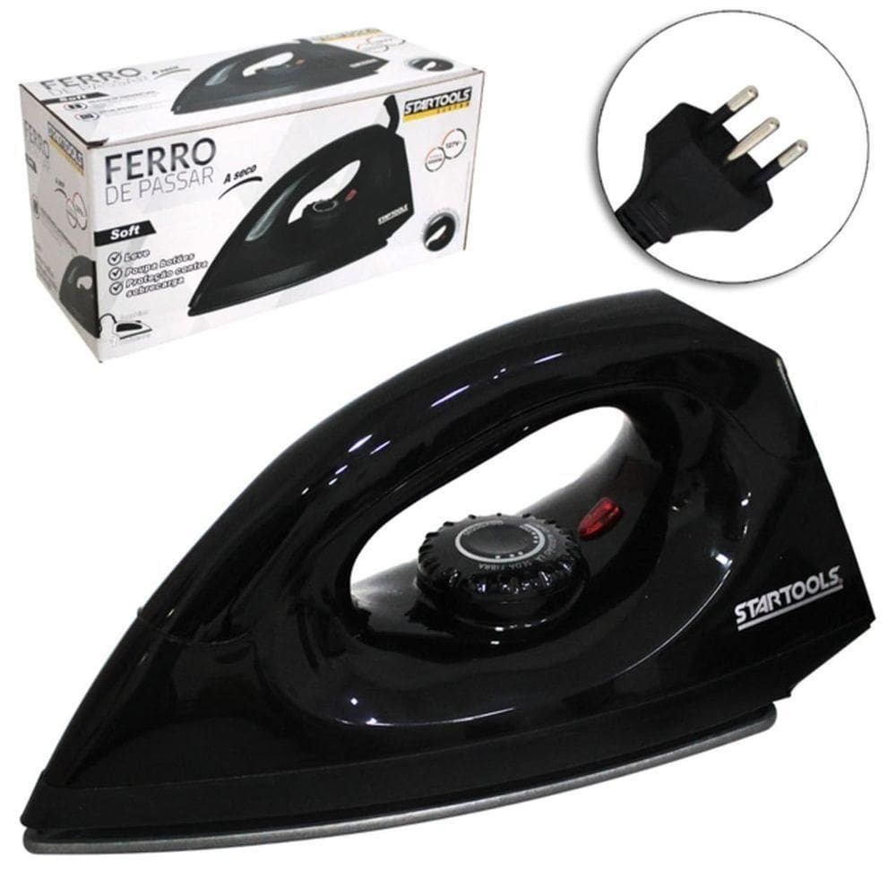 Ferro De Passar A Seco Soft 127v - Preto