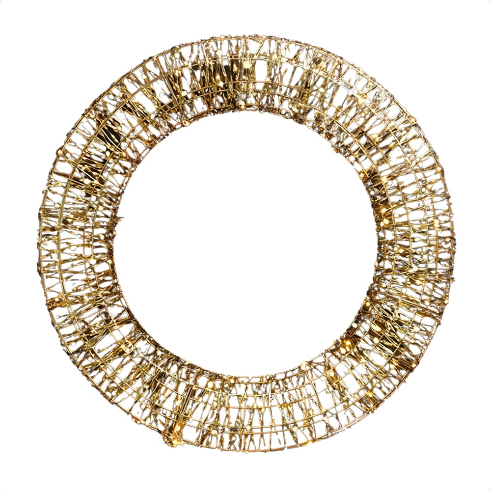 Guirlanda Iluminada Led 74cm Fita Dourada Bivolt Taschibra